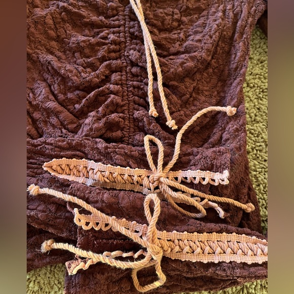 Free People brown lace top - Picture 5 of 8